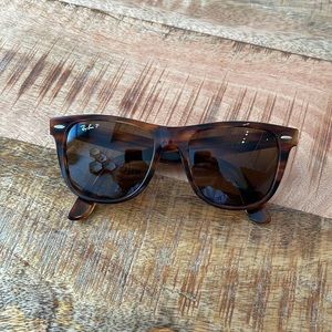 RAY-BAN ORIGINAL WAYFARER (Large) in Light Tortoise with Polarized Brown Lens